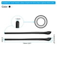 thumbnail image 2 of Uxcell Glasses End Tips Eyeglass Anti Slip Ear Sock Pieces Tube Sleeve Soft Model 3, Black Clear Pink 4 Pairs, 2 of 5