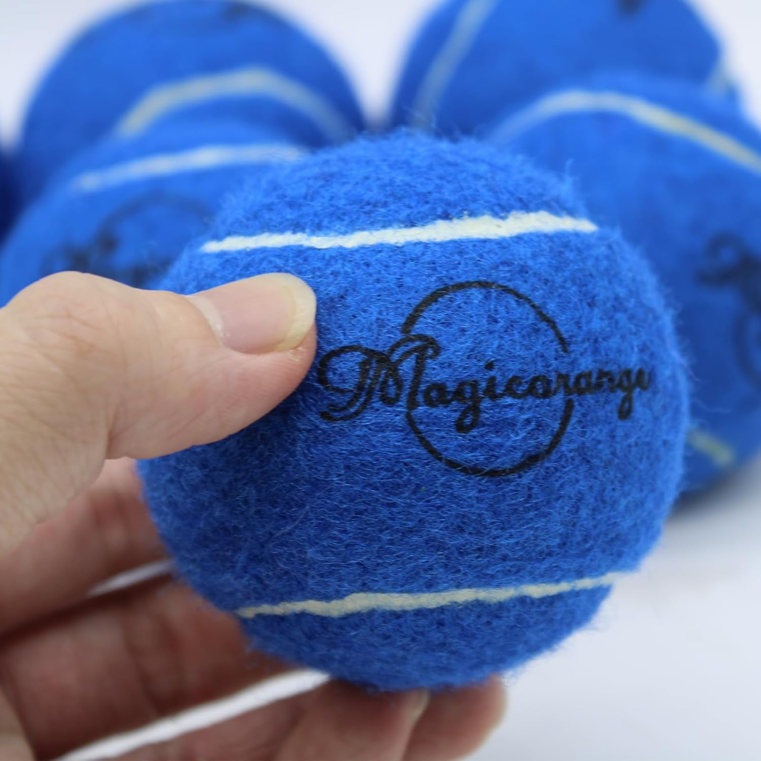 Magicorange Tennis Balls 60 Pack, 2.58 Inch Advanced Training Practice Balls for Beginner and Pet Dog Playing Balls, Blue