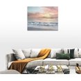 thumbnail image 4 of Beach Bathroom Decor Wall Art Coastal Beach Pictures Wall Decor Ocean Canvas Prints Painting Beach Decorations Framed Artwork for Bathroom Living Room Bedroom 16"x12", 4 of 6