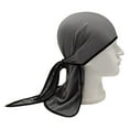thumbnail image 4 of Head Wrap Hat Long Tail Sun Protection Absorbing Sweat Wave Caps Nightcaps for Dark Gray, 4 of 6
