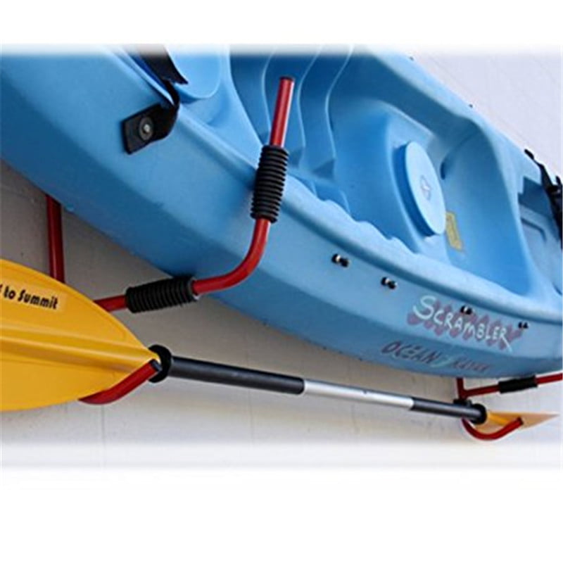 Heavy Duty Wall Mounted Storage Holder Rack for Kayak & Paddle Canoe Surfboard 