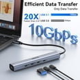 thumbnail image 4 of Hub USB C MOKin de 10 Gbps con vídeo 4K @60Hz, MacBook Pro PD de 100 W, 4 of 8