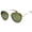 Matte Tortoise-Gold / Green, variant on sunglassLA Unisex Modern Slim Nose Bridge Metal Temples Oval Lens Round Sunglasses 53mm (Shiny Black-Silver / Lavender) - 53mm