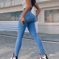 thumbnail image 6 of Aoiroe Womens Classic High Waisted Skinny Stretch Butt Lifting Jeans,Slim Fit Denim Pants Stretch Denim Pants Casual Dress Pants Business Work Pants Tummy Control Workout Running Yoga Pant M, 6 of 6