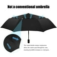 thumbnail image 2 of AOACreations 42" Umbrella, Vented Double Canopy, Heavy Compact Folding, Windproof, Auto-Open, Black, 2 of 7