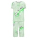 thumbnail image 5 of Pantalones de Mujer Casual Recortado Botón Suelto Ajuste Impreso con Manga Larga Superior, Diseño de Cuello de Jardín para el Uso Diario de Primavera, 5 of 5