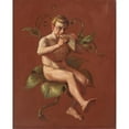 thumbnail image 2 of Constantin Hansen 15x18 Gold Ornate Wood Frame and Double Matted Museum Art Print Titled - Faun, 2 of 4