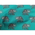 thumbnail image 4 of oneOone Cotton Poplin Fabric Elephant Block Print Sewing Fabric BTY 42 Inch Wide, 4 of 4