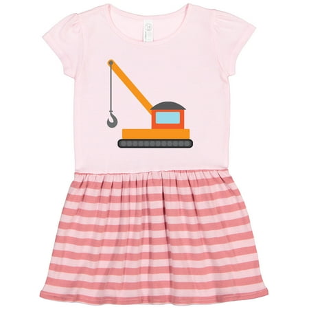 

Inktastic Kids Construction Crane Gift Toddler Girl Dress