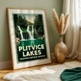 thumbnail image 6 of Plitvice Lakes Vintage Travel Poster – Croatia’s Natural Wonder - Croatia Illustration Waterfall Nature Travel Poster Landscape Scenic Vintage Poster Forest Unframed Wall Art Print 16 x 24 inches, 6 of 60