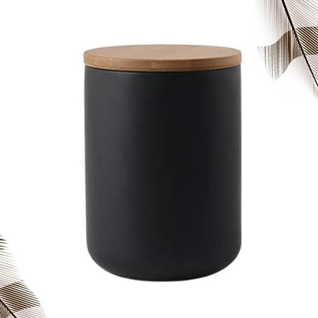 SKISUNO Ceramic Airtight Canister Set for Kitchen Storage, Spice Jars Container for Household Pantry Organization