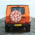 thumbnail image 6 of Honeii Tomato Print Tire Covers, Waterproof Anti-UV Sun Snow Rain Tire Covers for Trailers, RV, Camper, SUV, Truck-15 inch, 6 of 6