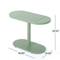 thumbnail image 7 of Monica Outdoor 3 Piece Iron Bistro Set, Crackle Green, 7 of 7