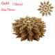 thumbnail image 3 of 12Pcs Charming 7.5/10cm Gold Powder Snowflake for Xmas White Christmas Tree Decor Party Holiday Christmas Ornaments Home Decor, 3 of 5