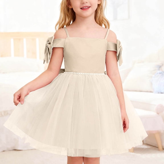 Kids Girls Christmas Dresses Crew Neck A-Line Sleeveless Girls Winter Dress Christmas Outfits Christmas Dress Baby Girl 6-7 Years