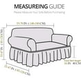 NICEEC Loveseat Slipcover Brown Loveseat Cover 1 Piece Easy Fitted Sofa Couch Cover Universal