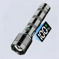 thumbnail image 2 of HLONKOutdoor Portable Flashlight with Rechargeable 18650mAh Battery  Zoom Focus  Type-C Charging  Multifunctional LED Light for Camping  Hiking  and Emergency Use Black, 2 of 7