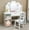 American White, variant on FunsLane Girls Kids Vanity Table, Touch Light Removable Tri-Fold Mirror, Open Storage Shelves, Wood Pretend Makeup Playset with Chair, Princess Toddler Vanity(White)