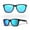 Blue Lens - Matte Black Frame (Bocas Wave), variant on WOOSH Polarized Sunglasses for Men and Women - Lightweight Unisex Sun Glasses with UV Protection for Driving Fishing, Running, Sports, Beach and Outdoors (Oceanic)