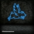 thumbnail image 3 of Glowneon Flying Pig Neon Sign, Flying Pig Led Light, Handmade Flying Pig Led Sign, Flying Pig Line, 3 of 4