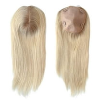 Base Size 5.5"x6" Hair Toppers for Women 13in Hair length Injection Silk Top Women Topper Real Human Clip in Hair Pieces for Women With Thinning Hair Hair Loss