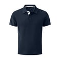 thumbnail image 3 of Wear Breeze Shirts for Men Beer Belly Capri Polo Shirts Short Sleeve Collared Textured Stretchy Casual Golf Shirt, 3 of 7