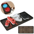 thumbnail image 2 of LINMOUA Rubber Boot Tray for Entryway Indoor Shoe Trays for Mudroom Wet Shoe Mat Tray Multiuse Rubber Water Tray Mud Mat Winter Boot Mat Large Utility Tray, Chevron, 2 of 8