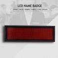 thumbnail image 3 of LED Badge Nom, Rouge LED Défilement Signe / Nom Rouge Badge Nom Affichage Tableau Haut de la Ligne, 3 of 13