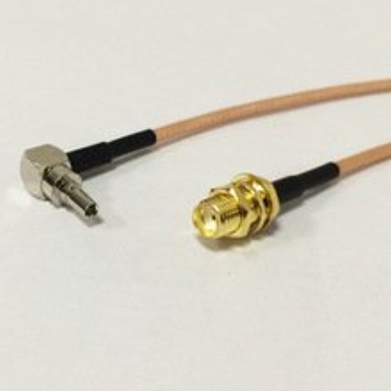 USA-CA RG316 F FEMALE to CRC9 MALE ANGLE Coaxial RF Pigtail Cable
