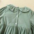 thumbnail image 6 of KYAIGUO Baby Toddler Girl Spring Cotton Dress Ruffle Dress Newborn Onesies Tunic Princess Dress Fall Flare Sleeve Cotton Playwear Skirt 9M-6Y, 6 of 9