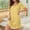 Yellow, variant on Puntoco Women's U Neck Modal Midi Nightgown, Short Sleeve Loose Casual Summer Loungewear Dress