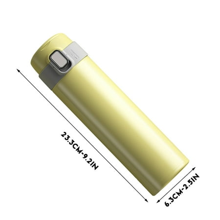 

labakihah water bottles 1pc stainless steel water bottle 480ml/16oz bouncing bottles thermos cup