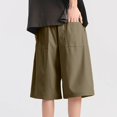 thumbnail image 6 of Ymyiu Baggy Shorts for Men Men Casual Shorts Stretch Golf Shorts with Pockets Flat Front Back Elastic Waistband Moisture Wicking Comfy Size 2XL(Green, 2XL), 6 of 6