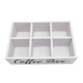 thumbnail image 1 of Wooden Coffee Station Organizer Storage Box Tea Bags Pods Holder Farmhouse Decor, 1 of 7
