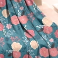 thumbnail image 4 of Pioneer Flower Floral Print Pattern Blanket,Comfortable Soft Flannel Throw Blanket,All Season,Warm Lightweight Blankets for Sofa Bed Couch Living Room Chair,50"x60", 4 of 4