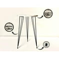 thumbnail image 7 of PAK HOME Set of 2 End Tables Round Wood Sofa Side Coffee Tables for Small Spaces, Nightstand Bedside Table with Metal Legs for Bedroom, Living Room, Office (Black Marble High Gloss/Silver Legs), 7 of 7
