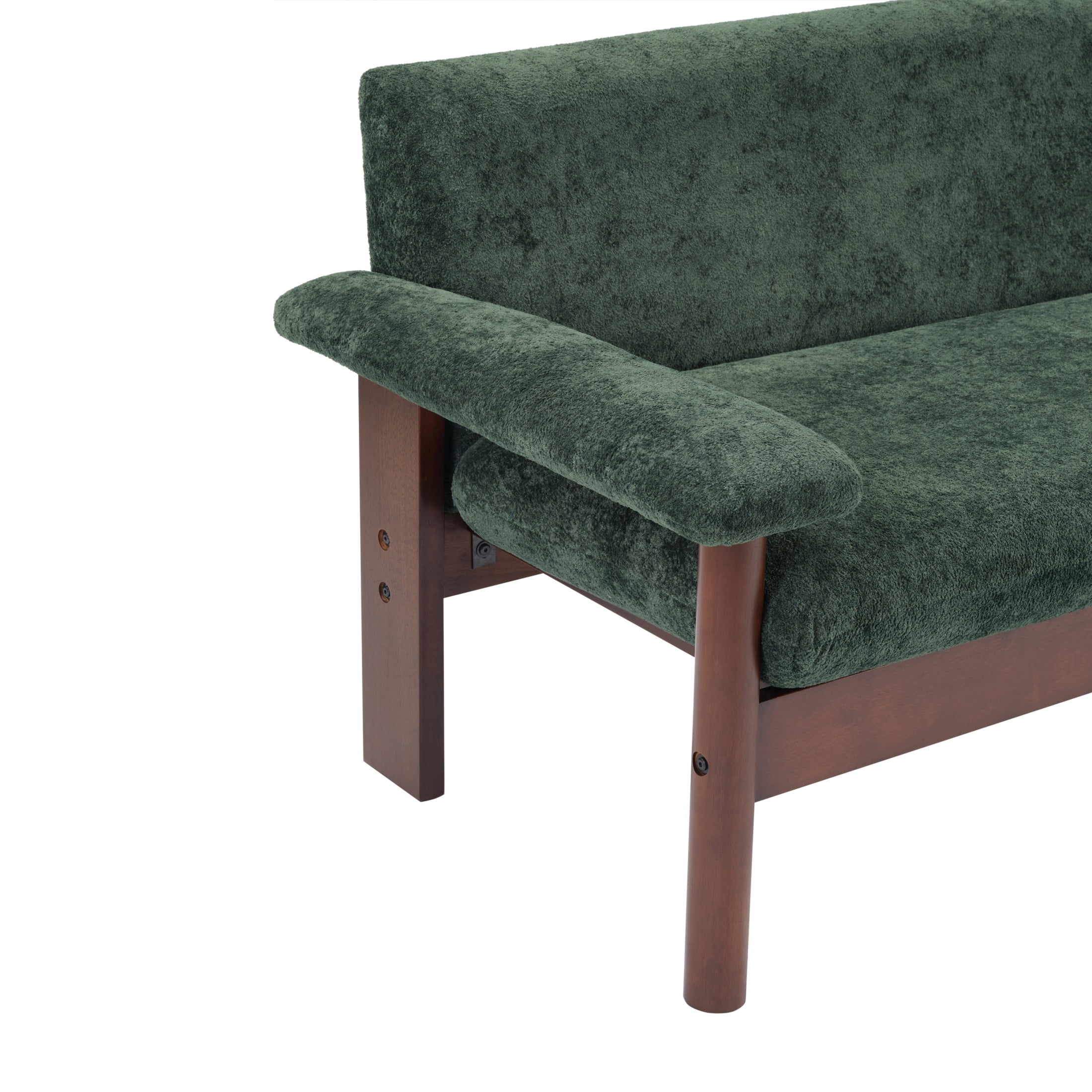 Christopher Knight Home 70" Modern Sofa, Chenille Upholstered Couch with Pillow Top Arms, Green
