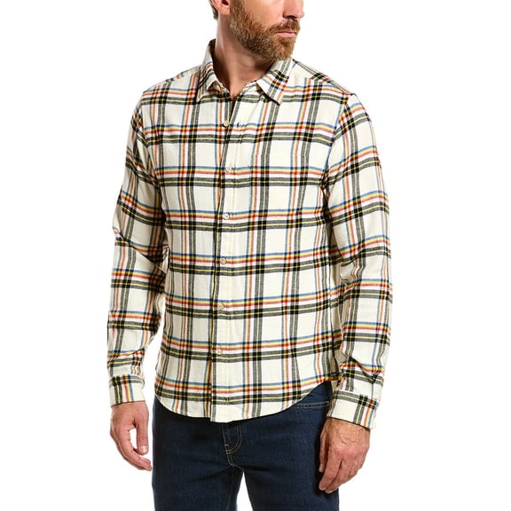 Alex Mill mens  Mill Shirt, LG, White