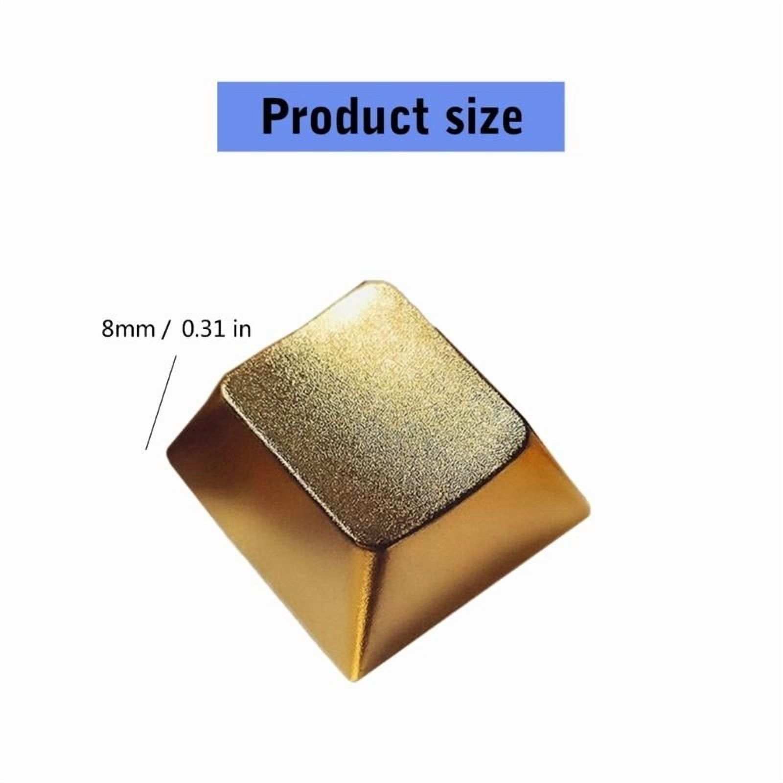 Zinc Alloy Metal Keycaps Set for Mechanical Keyboards, Ergonomic R3 Row Q Layout, 15Pcs Gaming Keycaps