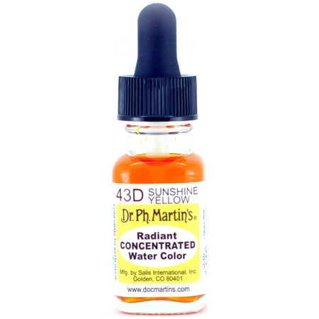 UPC: 0090385443103 | Dr. Ph. Martin s Radiant Concentrated Water Color  0.5 oz  Sunshine Yellow (43D)