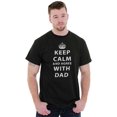 thumbnail image 5 of Keep Calm And Agree With Dad Crown Men's Graphic T Shirt Tees Brisco Brands S, 5 of 5
