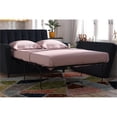 thumbnail image 3 of Novogratz Futon & Sofa-Lit Simple en Microfibre Brossée 90 G/M2 Rose, 3 of 8