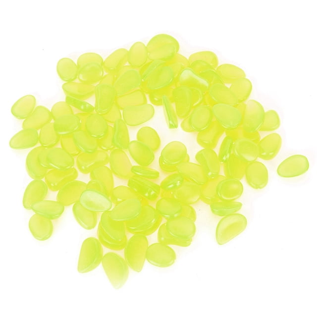 Piedra decorativa, 100 piezas de piedra luminosa, piedra luminosa fluorescente, decoración para exteriores, probada y confiable