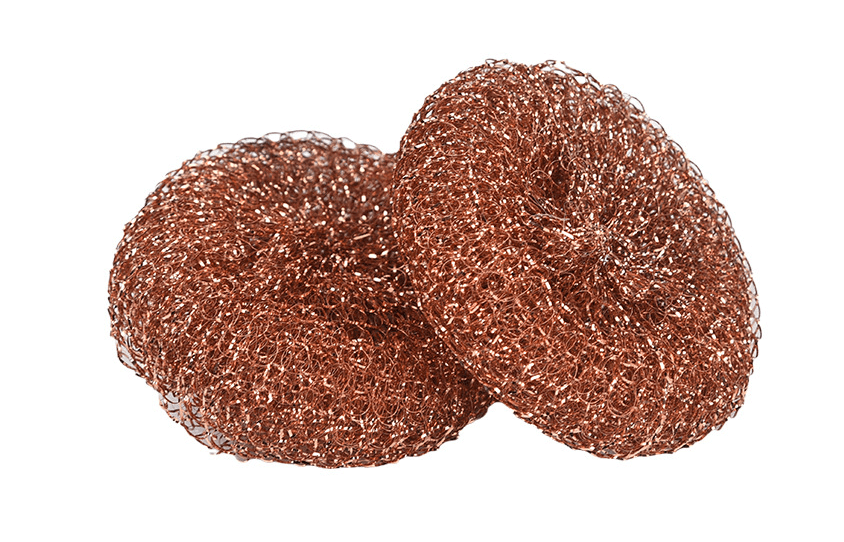 10Pack Copper Coated Scourers by – Scrubber Pad Used for Dishes, Pots, Pans, and Ovens. Easy scouring for Tough Kitchen Cleaning