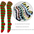 1 Pair Christmas High Long Stockings For Womens Over Knee Socks