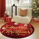 thumbnail image 4 of Tapete Circular Navideño Yhl250922003 | Alfombra de 60 Cm con Diseño de Copos de Nieve | Reverso Antideslizante de Vellón de Cristal Duradero | Alfombra para Entrada, Sala de Estar y Fiestas Navideña, 4 of 6