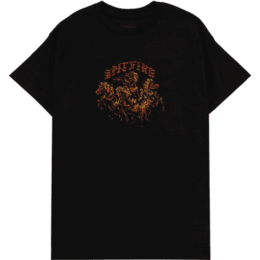 Spitfire Apocalypse Short Sleeve T-Shirt Black, Small, Men's