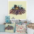 thumbnail image 3 of Designart 'Landscape With Blooming Lavender and Village House' Traditional Framed Art Print, 3 of 4