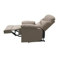 thumbnail image 5 of Miekor Furniture Light Brown Recliner With Pillow Top Arm 15436, 5 of 7