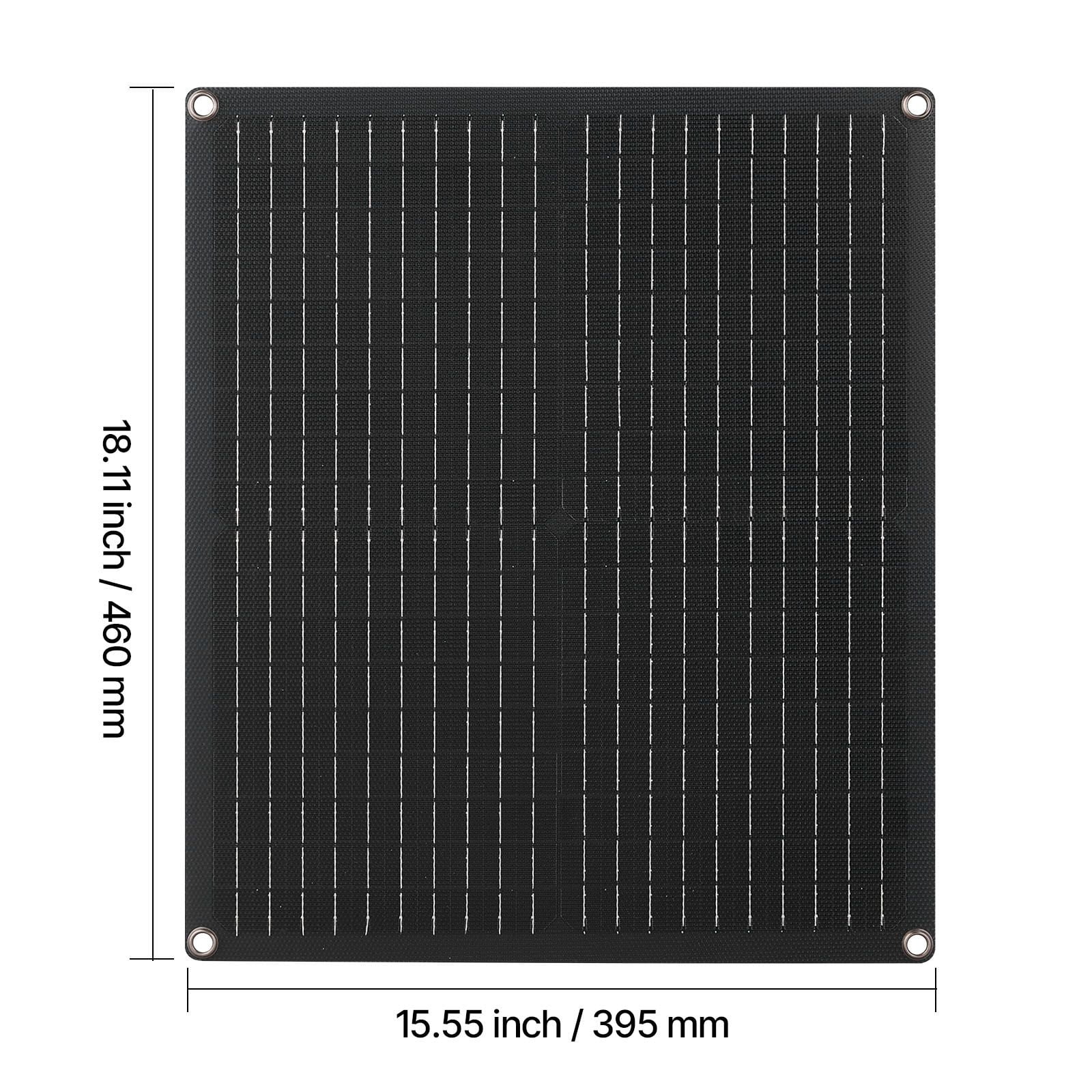 30W 12V Solar Panel Battery Charger, Monocrystalline with ETFE Film, IP67 Waterproof, Built-in Smart Controller, Compatible with Cars, RVs, Boats, and Motorcycles